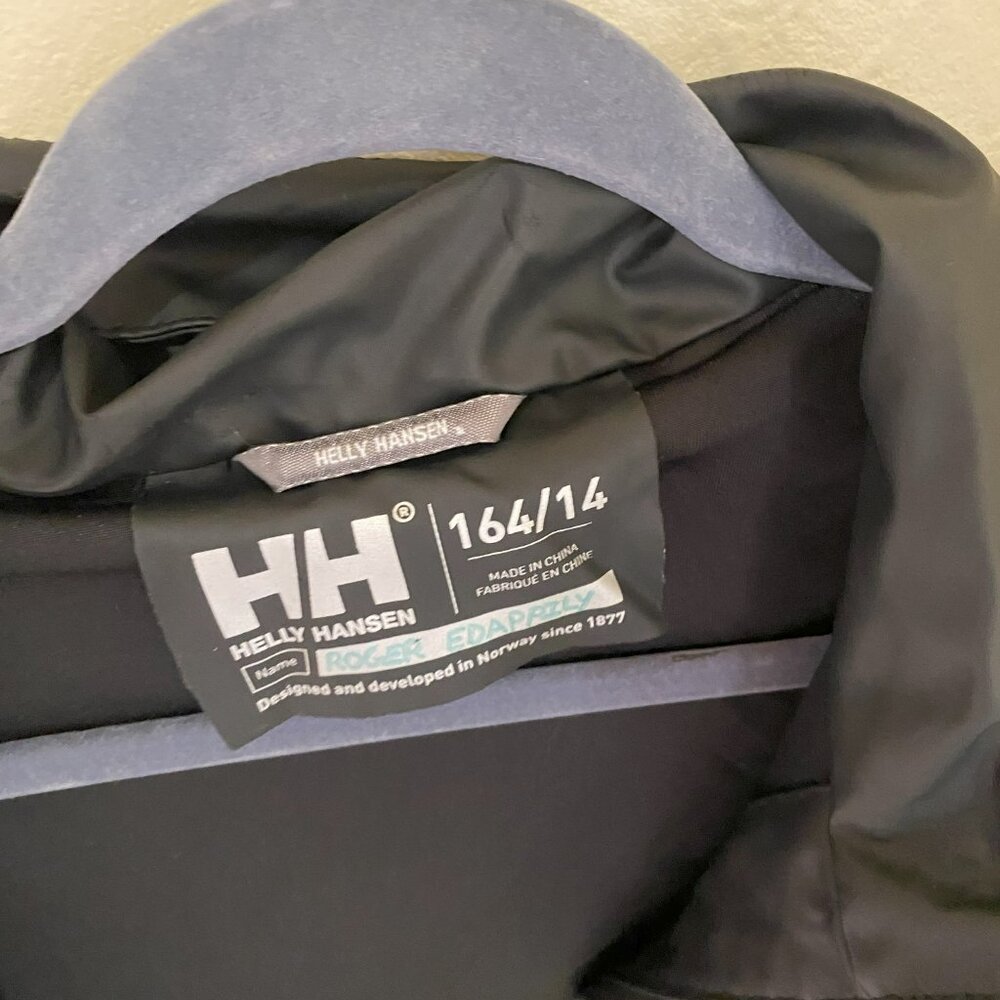 Helly Hansen Rain Jacket in Matte Black Designed in Norway Size S - Picture 3 of 3